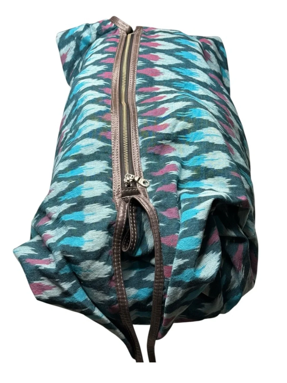 Y2K: Tylie Malibu 𖤹 Nomad Ikat Festival Sling Weekender Bag Handbag 𖤹 Teal Multi